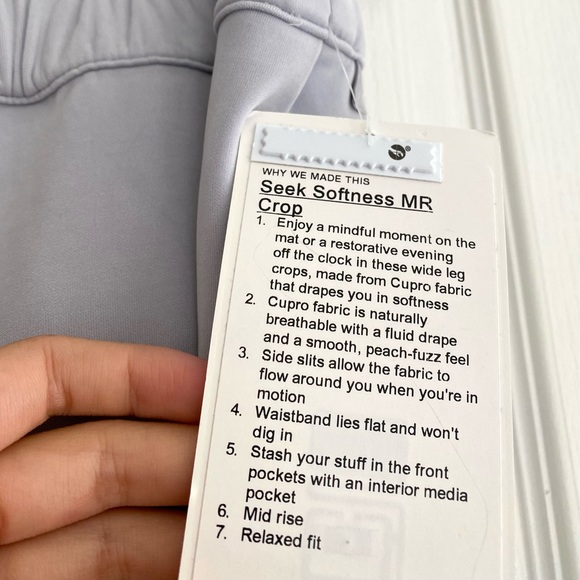 NWT Lululemon Seek Softness Mid Rise Crop in Stargaze Size 8 Sz 8 - Picture 8 of 12